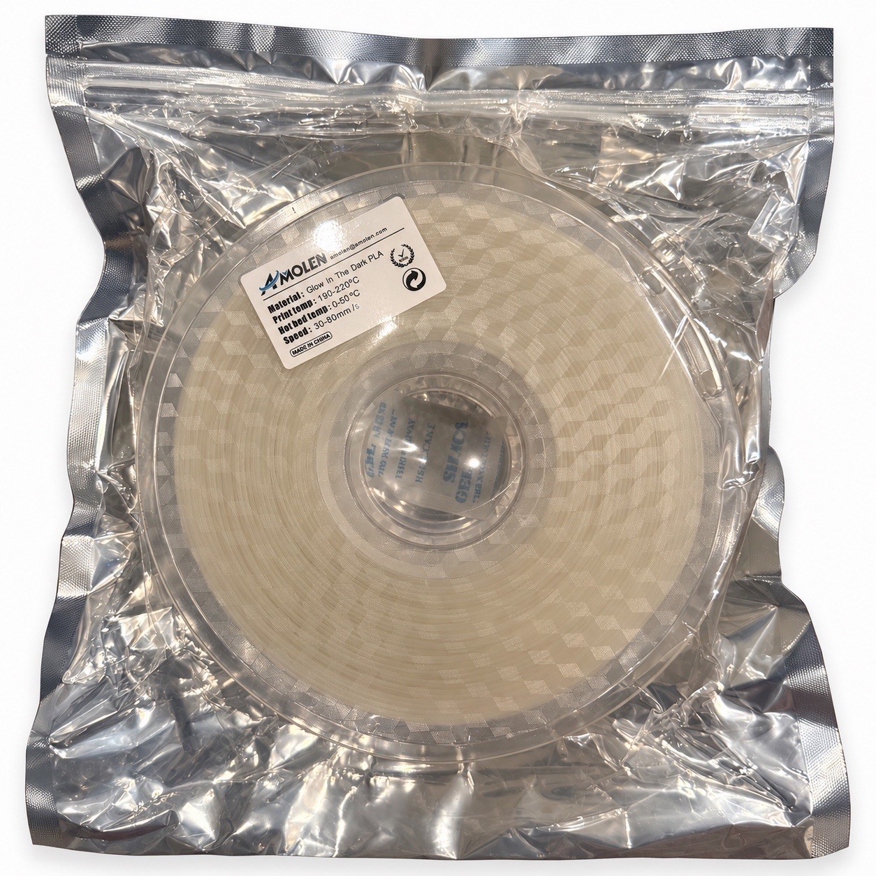 AMOLEN Glow in the Dark PLA 3D Printer Filament Spool New Sealed