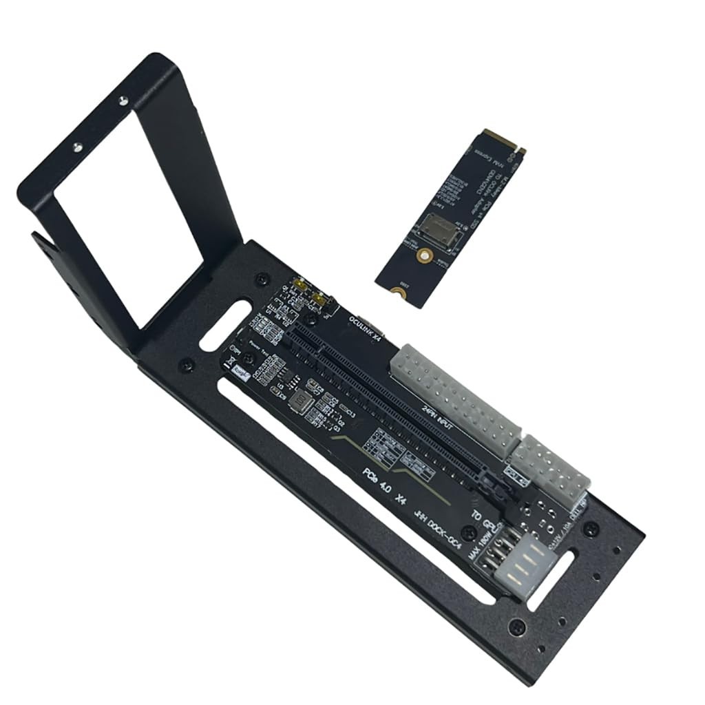 M.2 M-Key to PCIe 4.0 x4 External Graphics Card Stand Bracket for eGPU Laptops