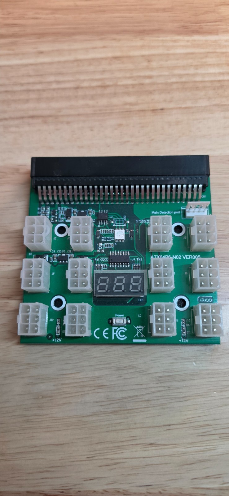 BTC Mining Server PSU Breakout Board ATX64P6-N02 VER005