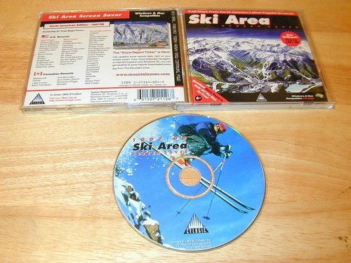 Ski Area Screen Saver 1997/98 PC/Mac CD-ROM 1998 Cylogic Windows 95/3.1 & Apple