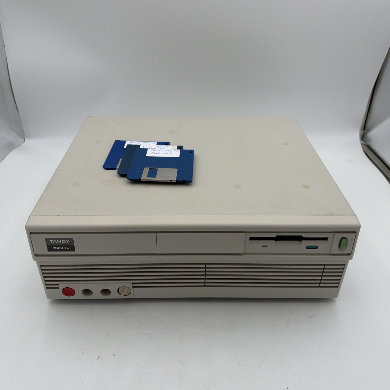 Tandy 1000 TL Vintage Computer 80286 8MHz Serviced Tested + 3 System Disks