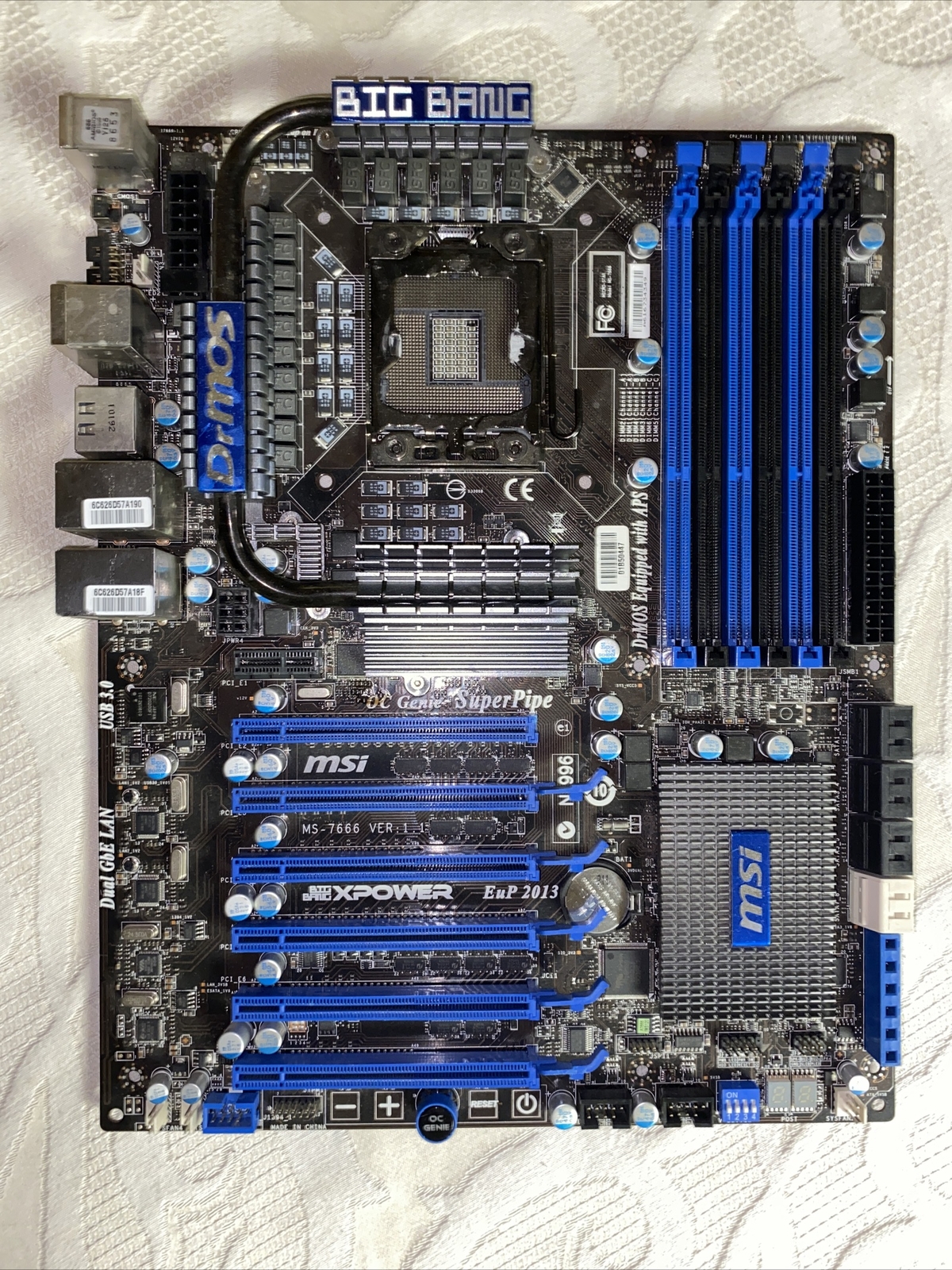 (AS IS) Broken MSI Big Bang-XPOWER MS-7666 Socket 1366 Motherboard For Parts