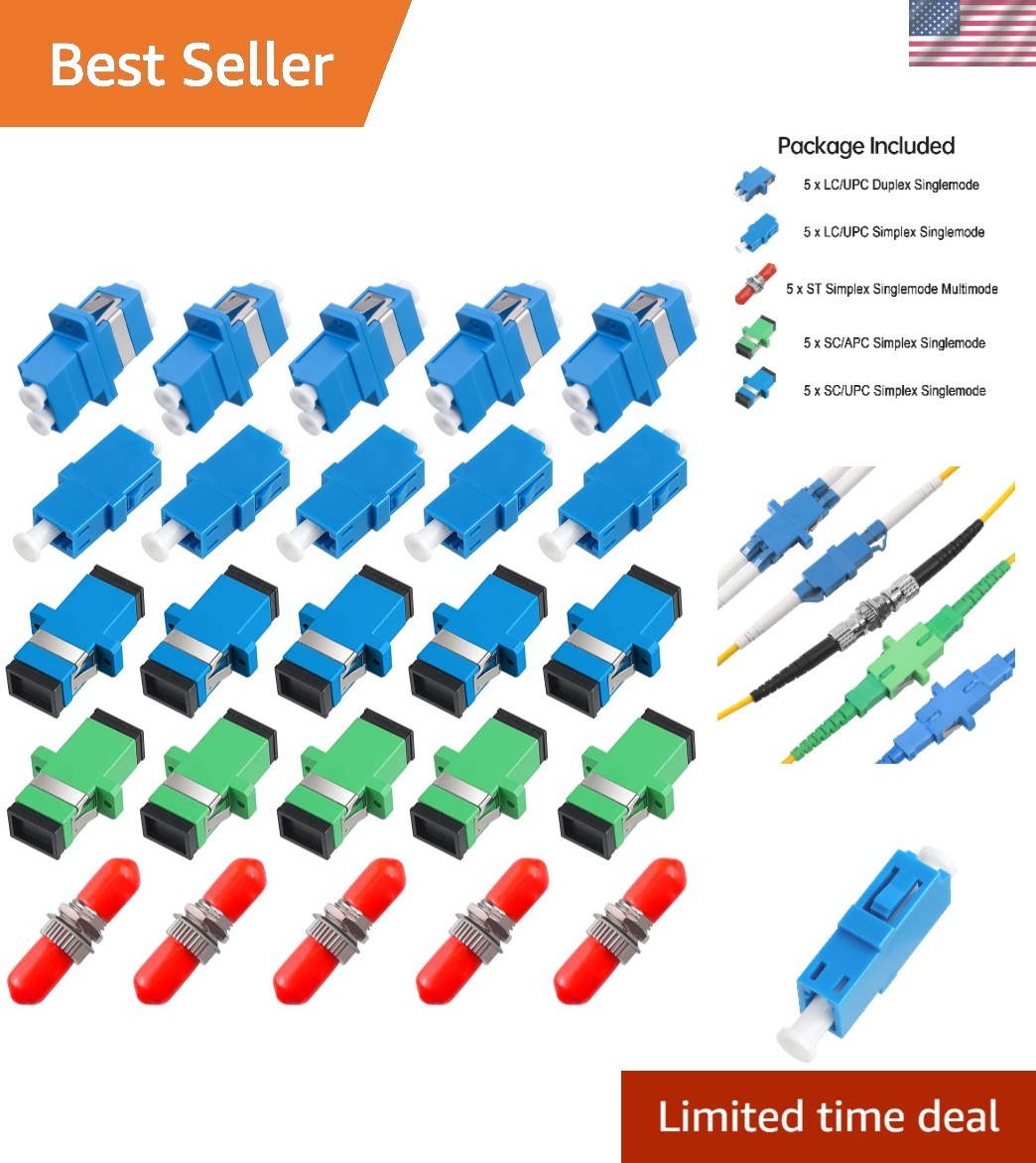 Fiber Optic s Kit for SC/UPC, SC/APC, ST, LC Cables Connector, 5 Styles with ...
