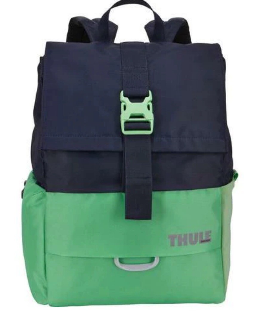 Thule Sweden Departer 23L Laptop Backpack Navy Blue Green Daypack Knapsack Bag