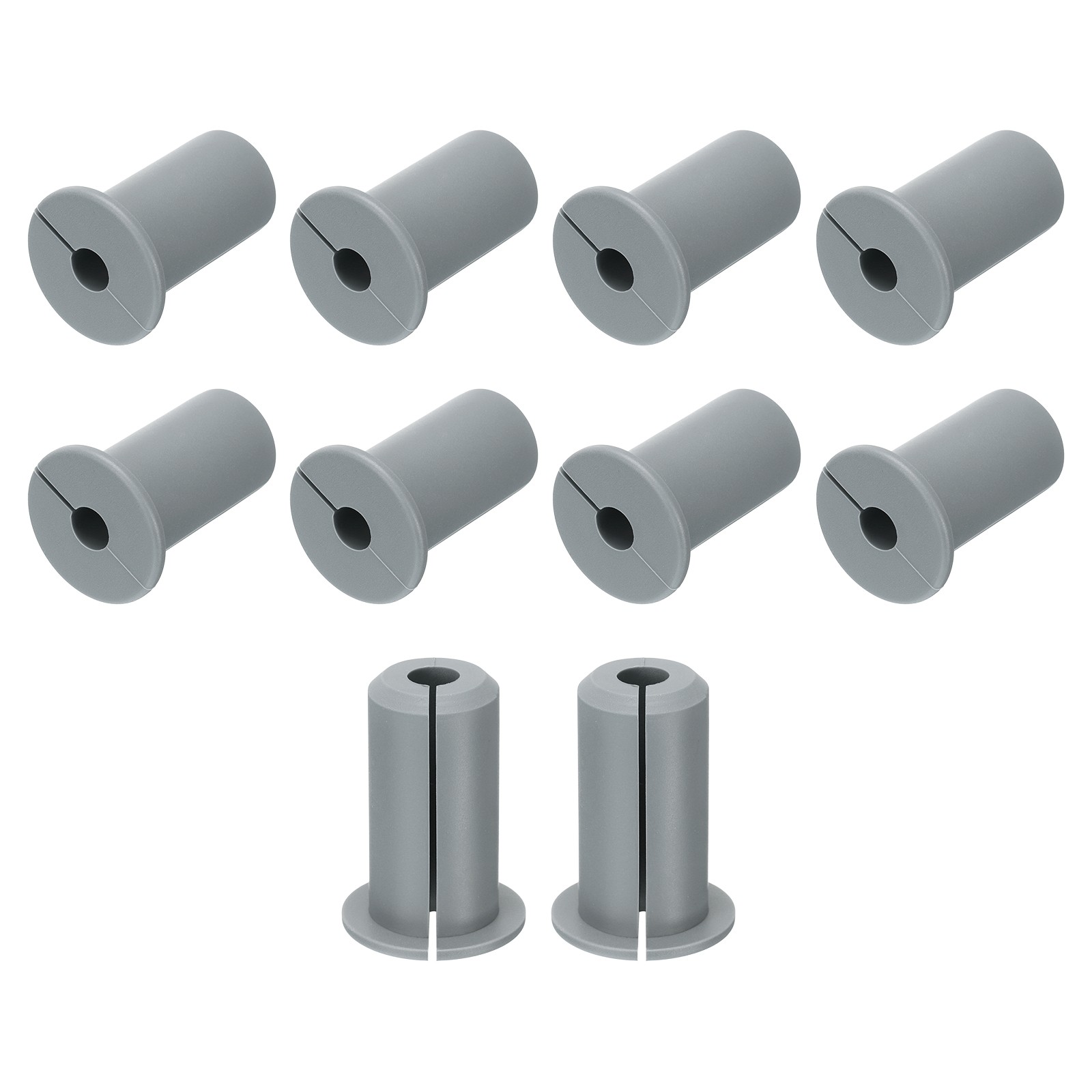 10Pcs Wall Grommets for Cables 3/4 Inch with 7mm Hole, Silicone Gray