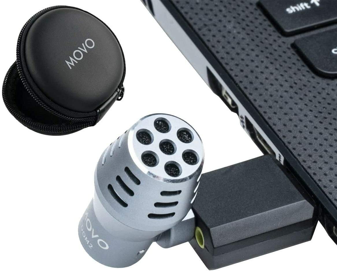 Movo DOM2-USB Mini Omnidirectional USB Computer Microphone for PC and Mac