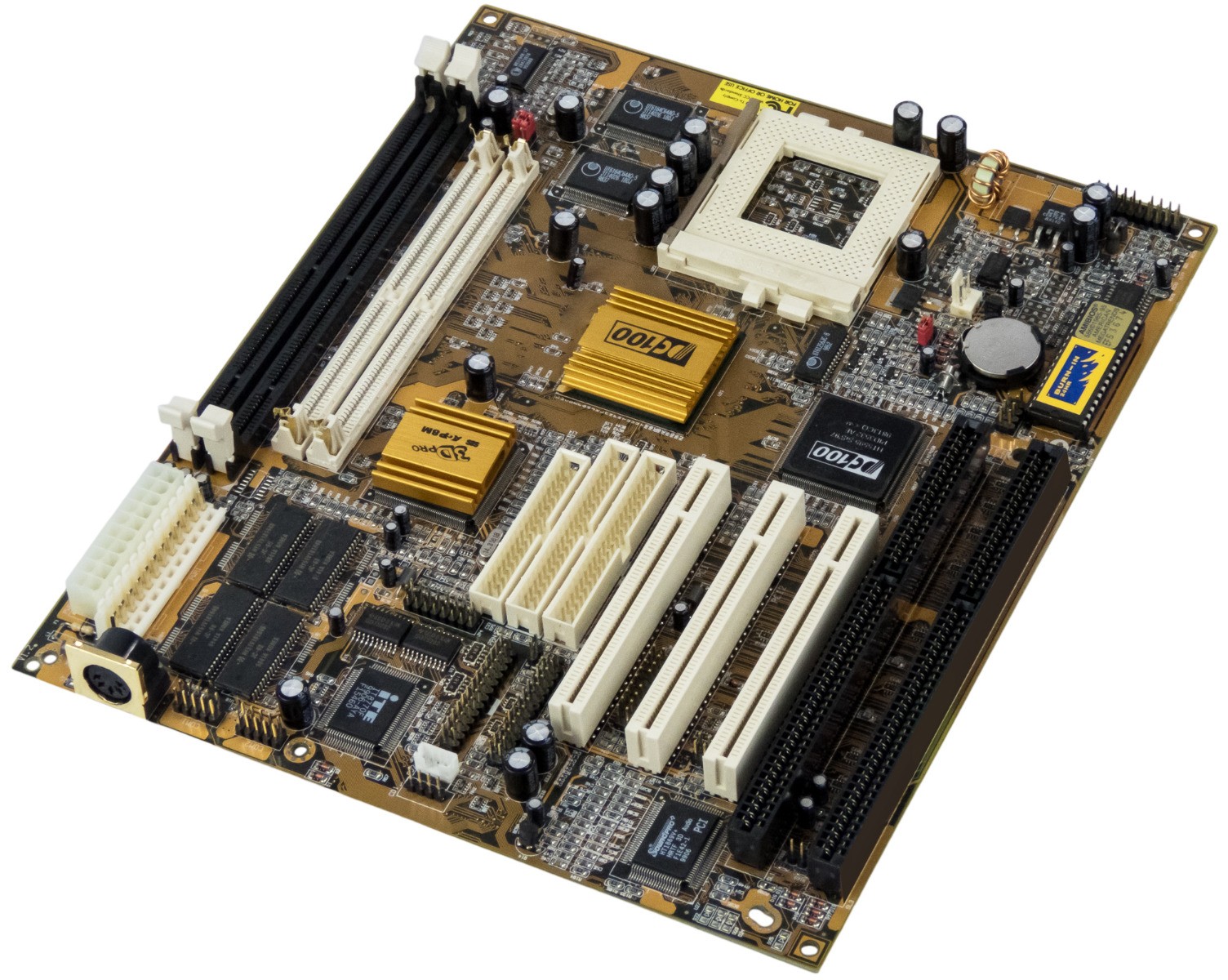 PCChips M590 Mainboard Intel Socket 7 SDRAM, 2x DIMM + 2x SIMM, ISA/PCI
