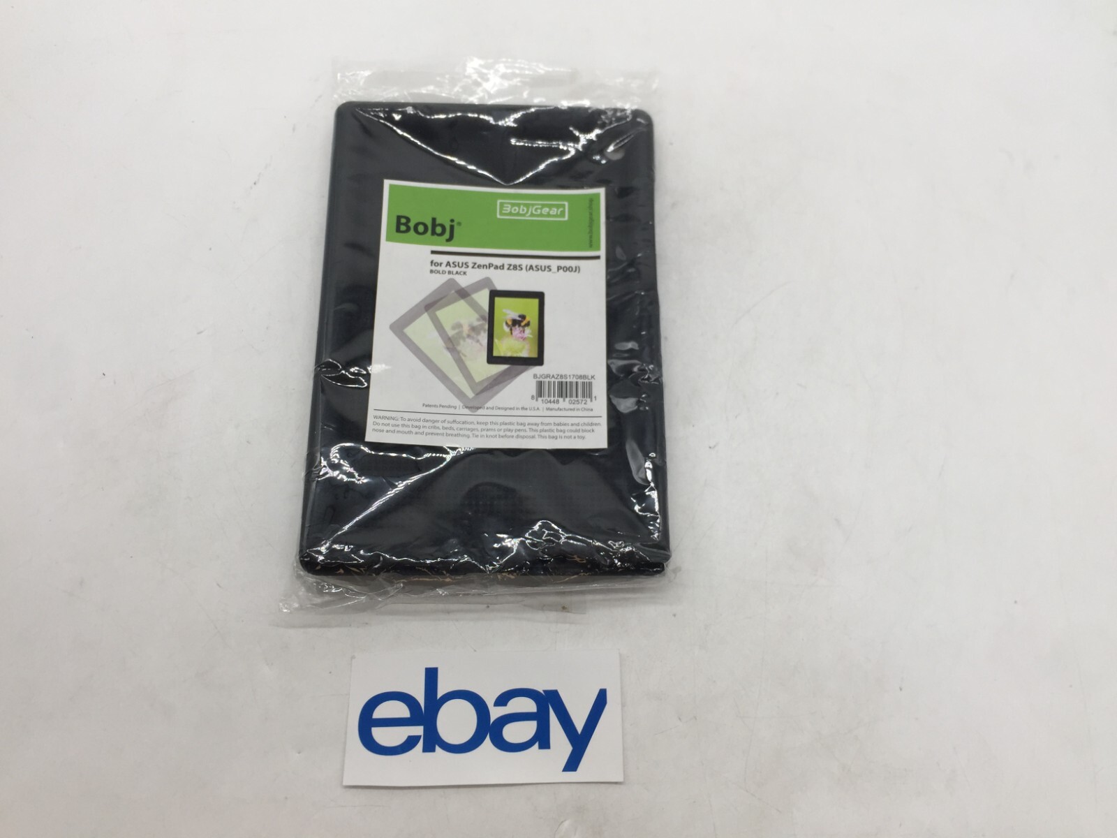 NEW BobjGear Rugged Black for ASUS ZenPad Z8S Tablet Protective Cover FREE S/H