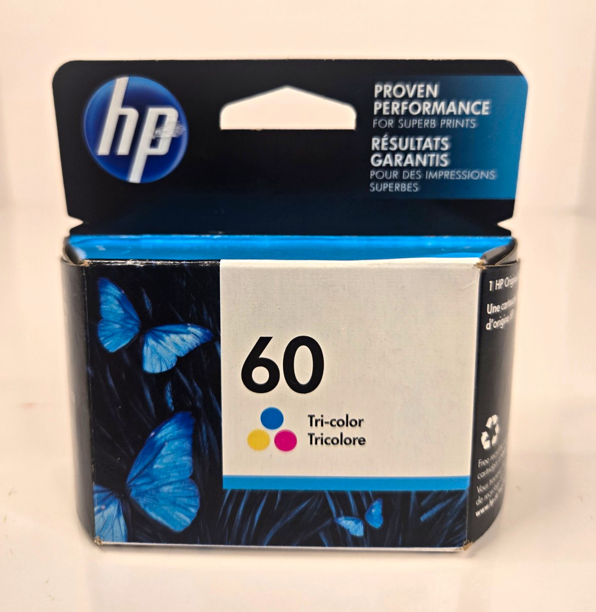 HP 60 Genuine Original Tri-Color Ink Cartridge for HP DeskJet  Exp Apr 2024