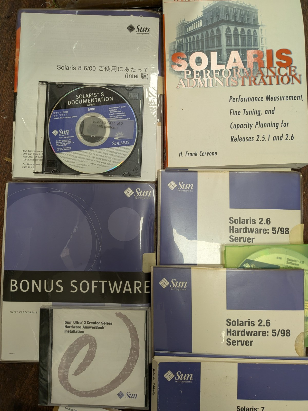 SUN SUPER PACK - SOLARIS 2.6 Hardware 5/98 SERVER SPARC  + 7 & 8 Intell & SPARC