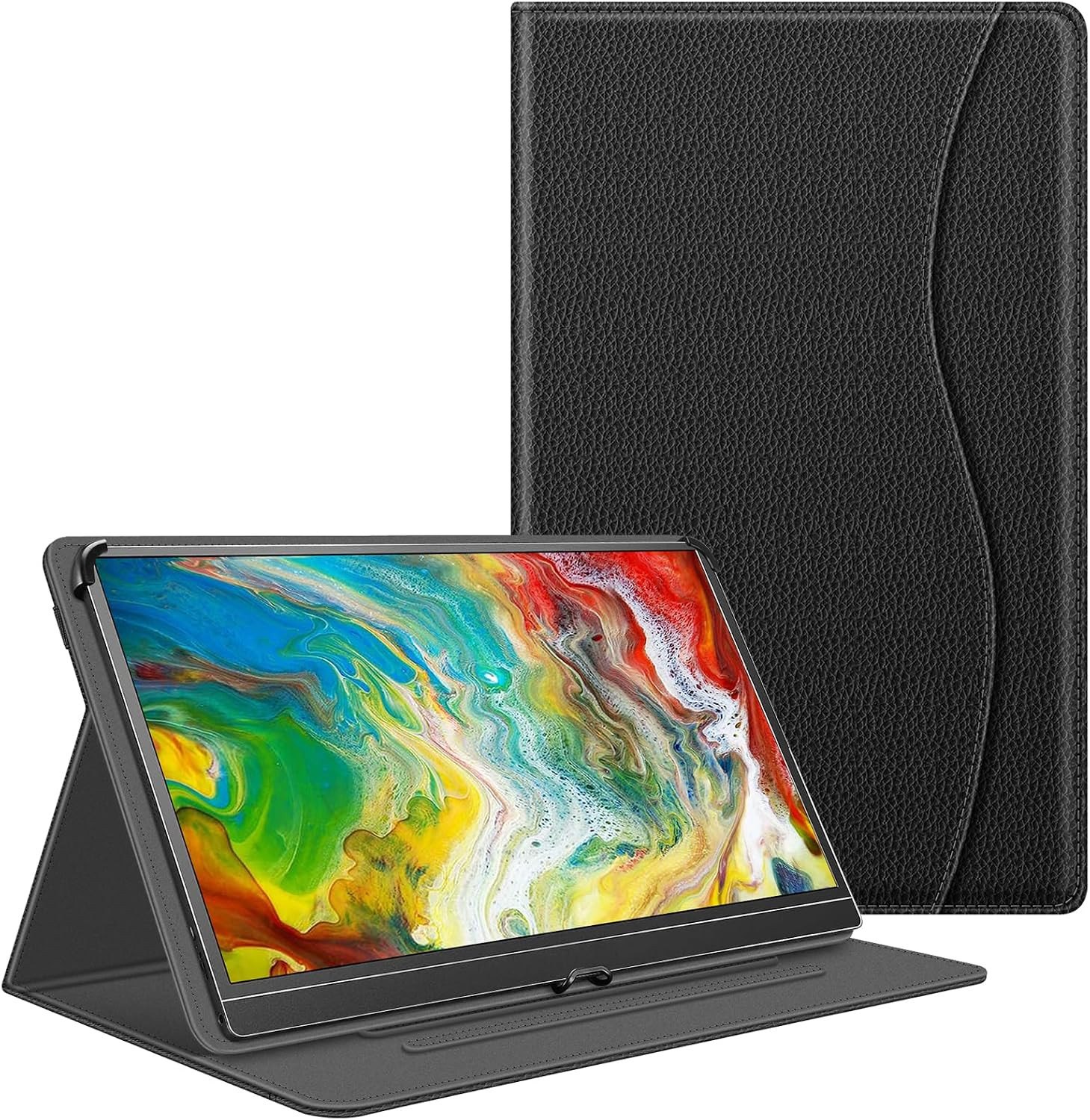 Multi-Angle Viewing Case for Portable Monitor 15.6 Inch (Black)
