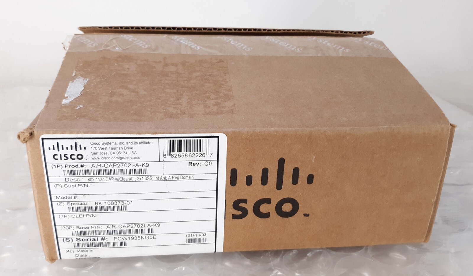 Cisco AIR-CAP2702I-A-K9 802.11ac Wireless Access Point NEW *OPEN BOX*