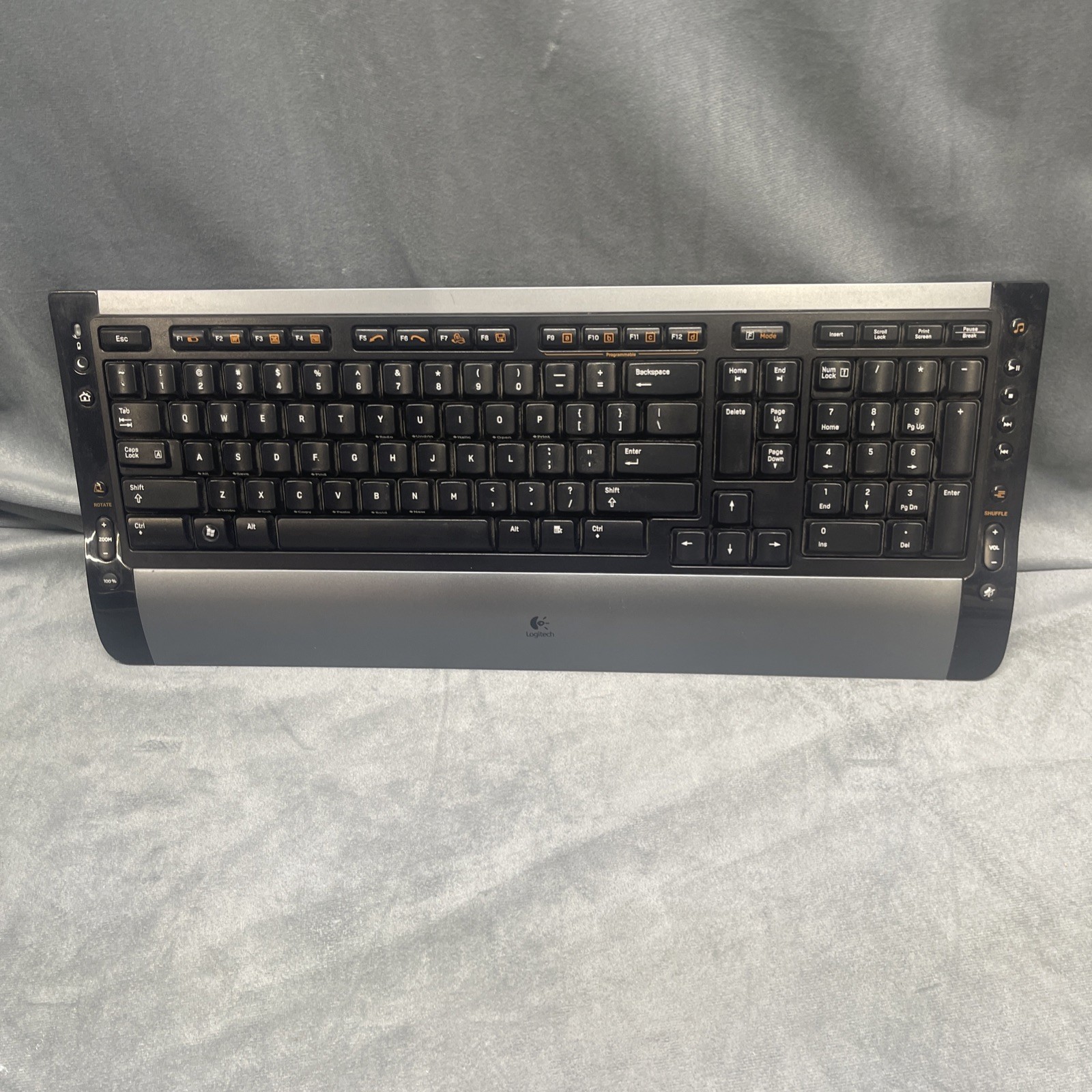 Logitech Cordless Desktop S510 Keyboard ONLY Super Shape Multimedia NO RECEIVER