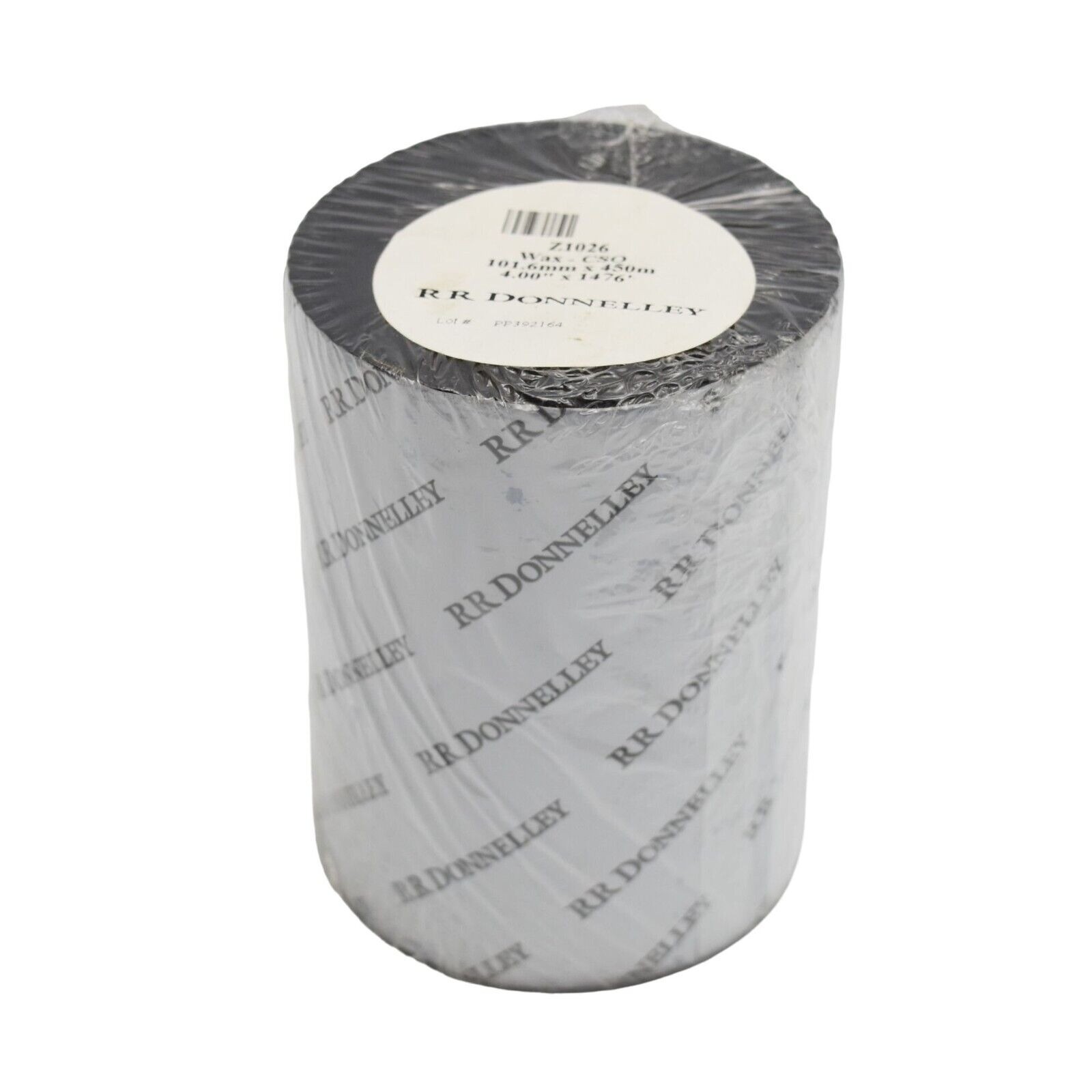 RR Donnelley Thermal Transfer Wax Ribbon CSO Z1026 Black 4pt33 in x 1476 ft 1 Co