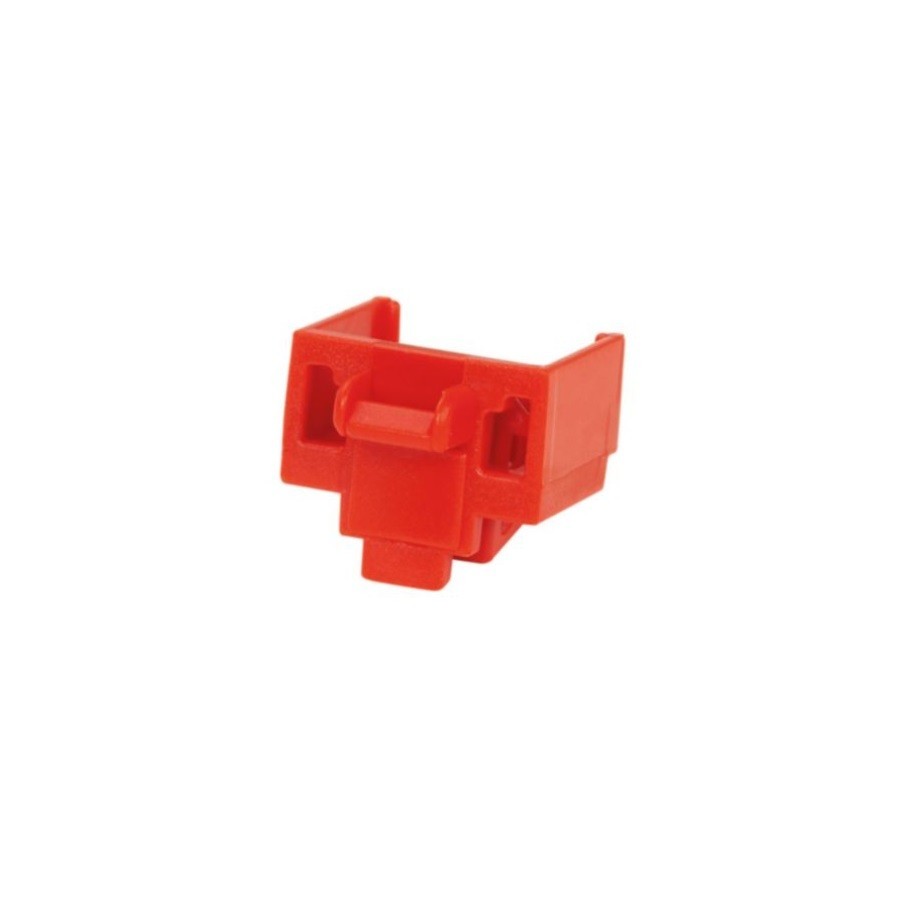 Panduit PSL-DCJB Jack Module Block-Out Device RJ45 Red Pack of 10