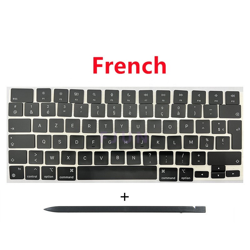 NEW Keycap French Layout For MacBook Air 15" M4 A3241 2025 Year Black