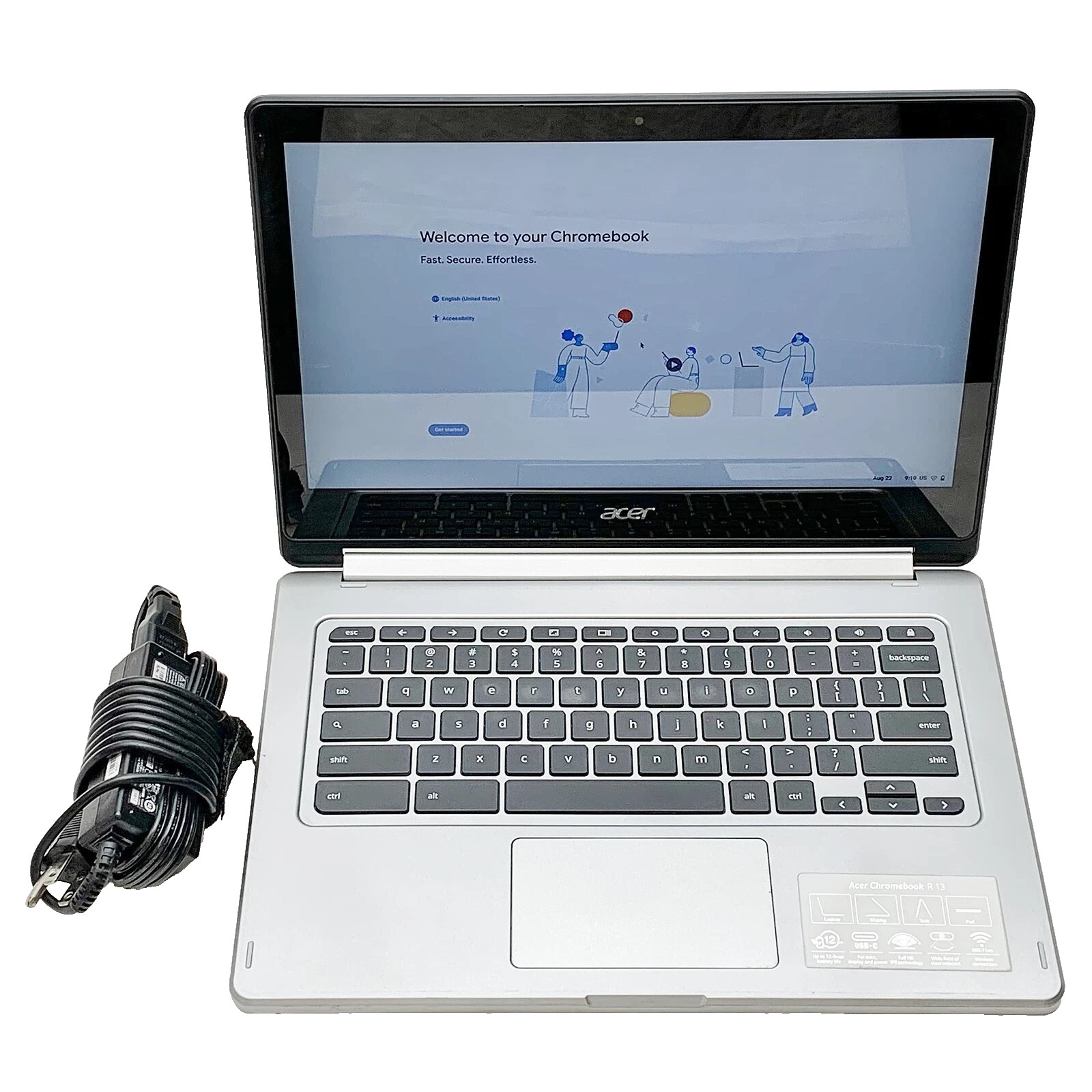 Acer R13 Convertible ChromeBook 13.3" FHD 4GB 32GB SSD ChromeOS