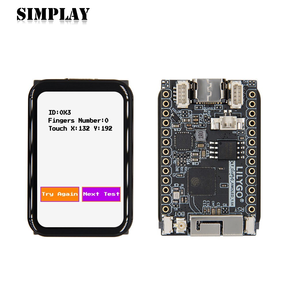 T-Display-S3-AMOLED-1.64 ESP32-S3 AMOLED Development Board 2.4G  w/Touch Screen