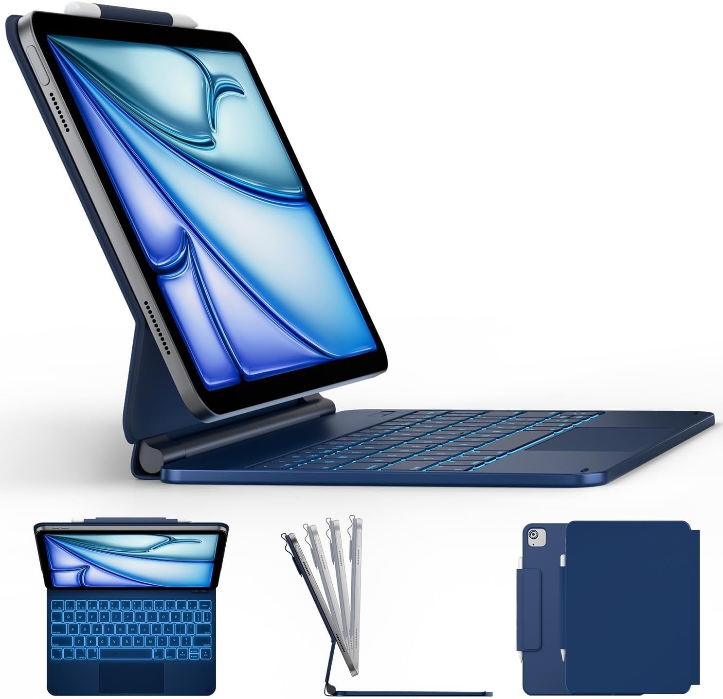 Typecase Edge Trackpad Keyboard Case for iPad Air 11 M3/2 iPad Pro 11 1-4th Gen