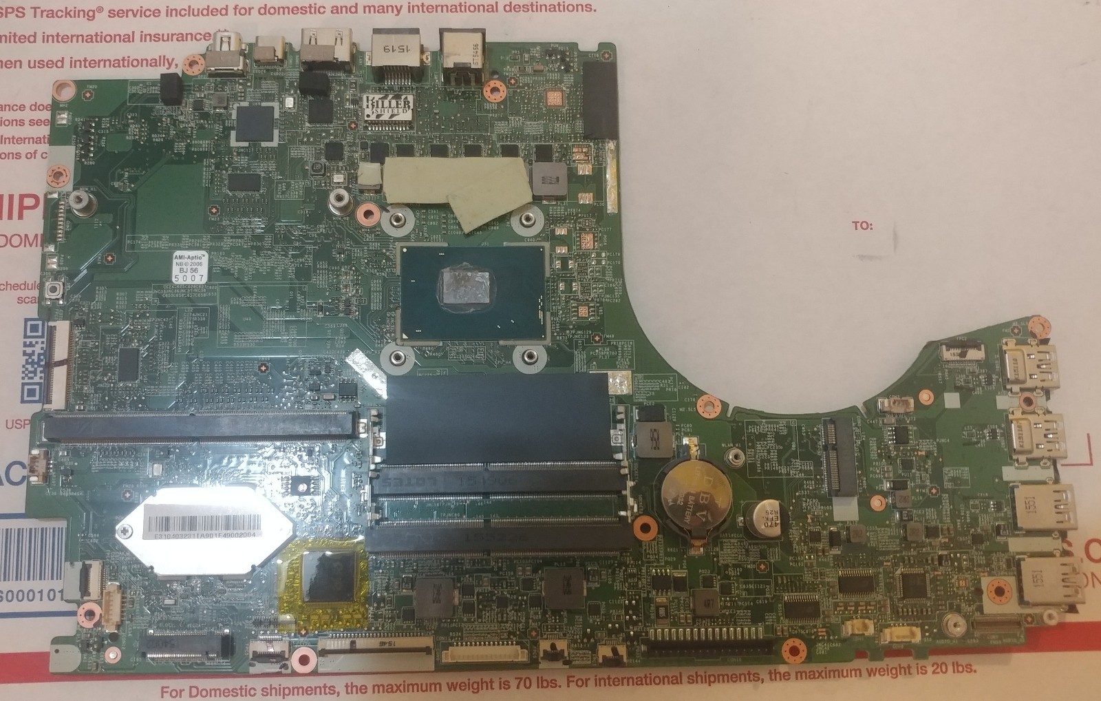 Motherboard For MSI GT72 MS-17821 VER:2.0 With SR2FL i7-6820HK CPU