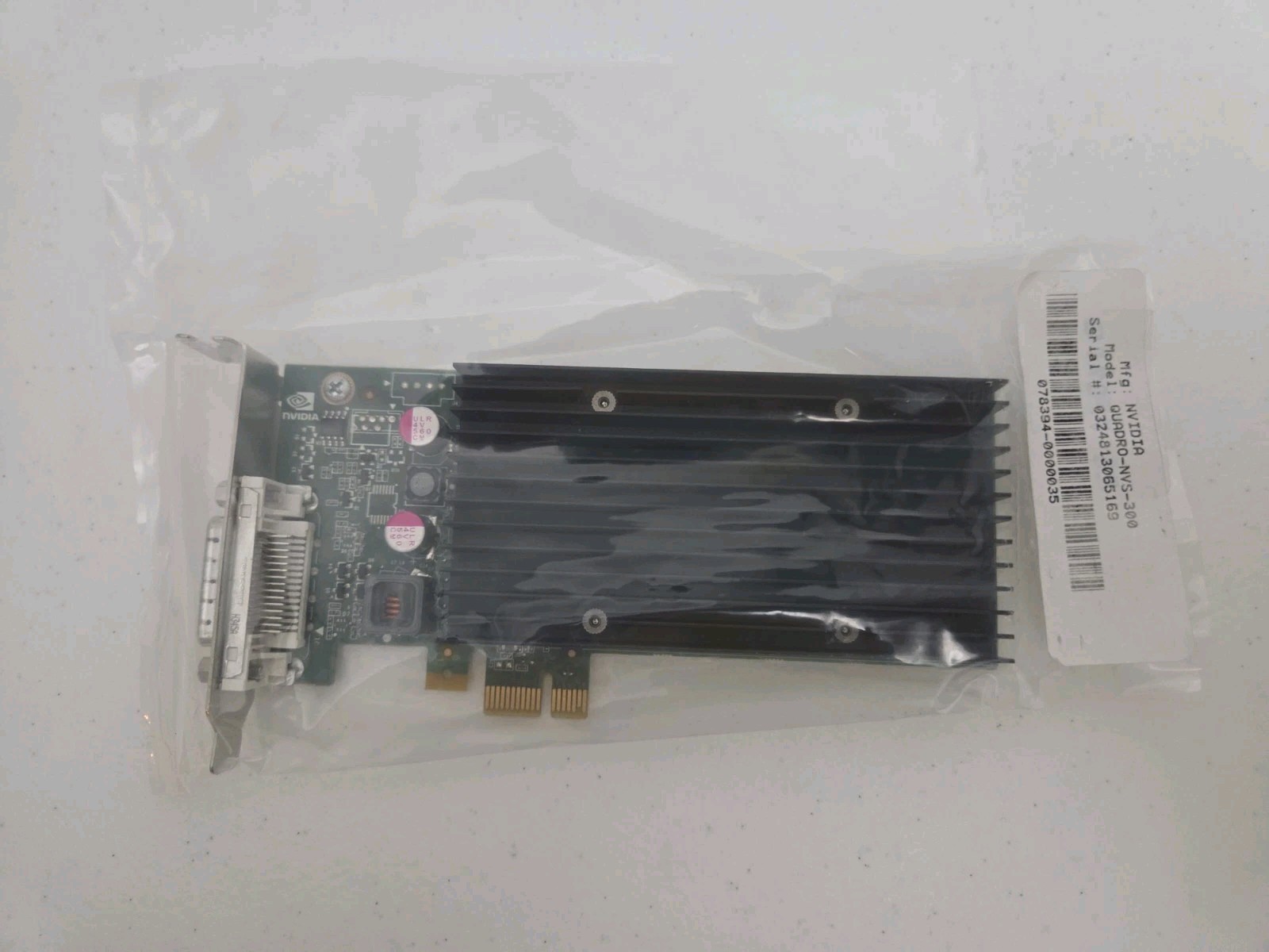 NVIDIA QUADRO NVS 300 PCI-e X1 512MB DMS59 Video Card Low Profile