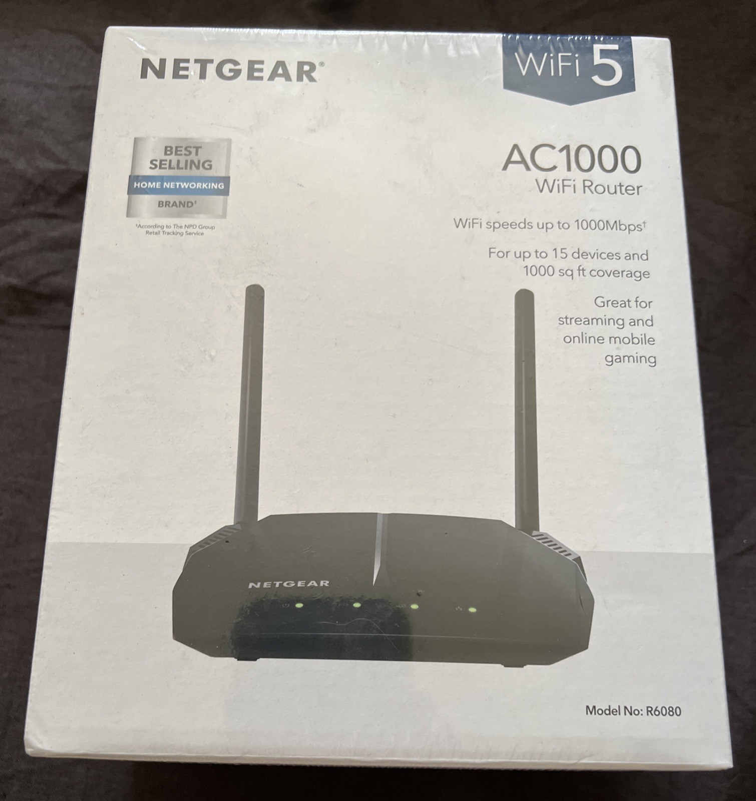 NEW NETGEAR AC1000 / R6080 Dual Band Ethernet Smart WiFi Router (R6080-100NAS)