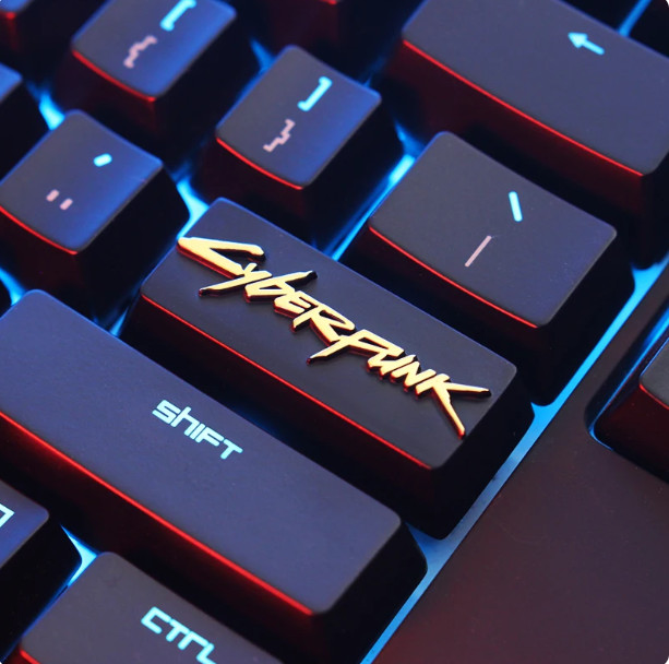 Cyberpunk 2077 Enter Key Zinc-Aluminum Alloy Keycap