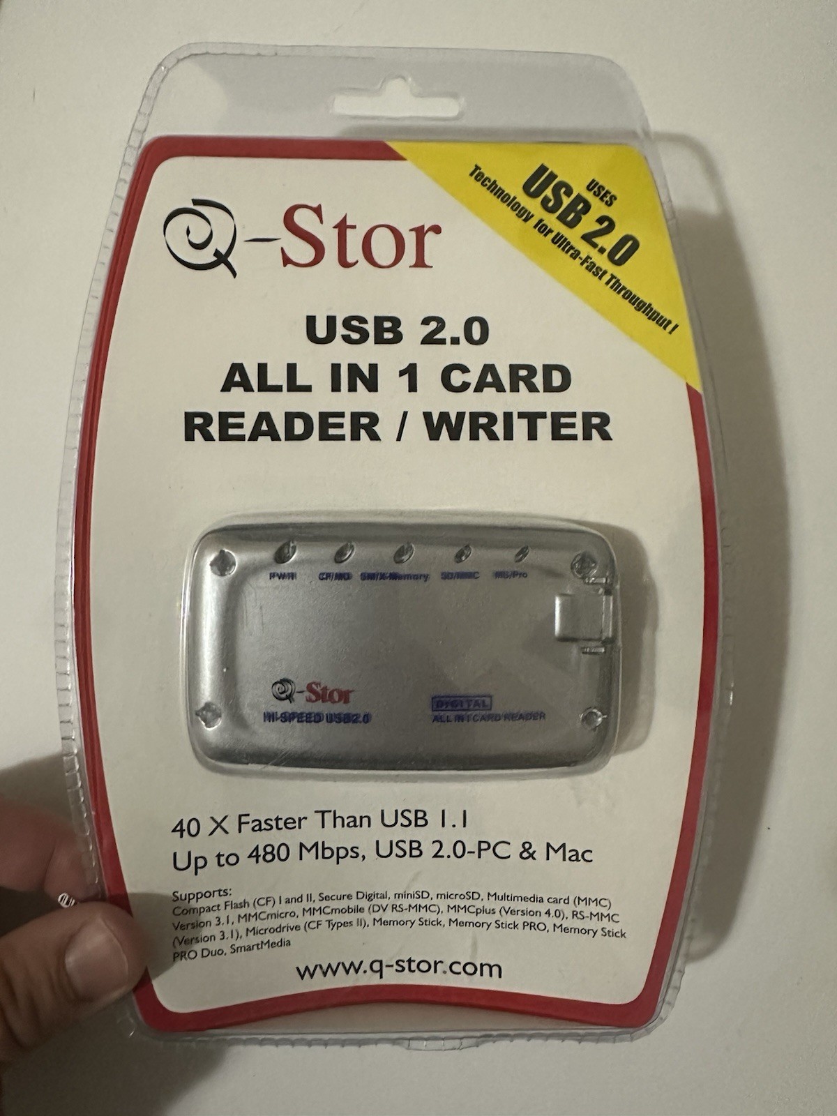 QMRU2231 Q-Stor USB 2.0 All In 1 Card Reader/Writer BRAND NEW SEALED