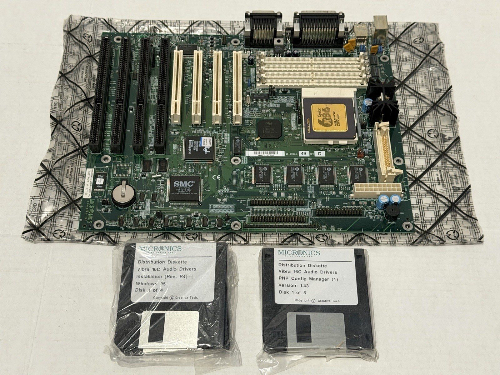Untested Vintage Micronics M7SHi-006 Motherboard Intel 430HX Socket 7 ATX