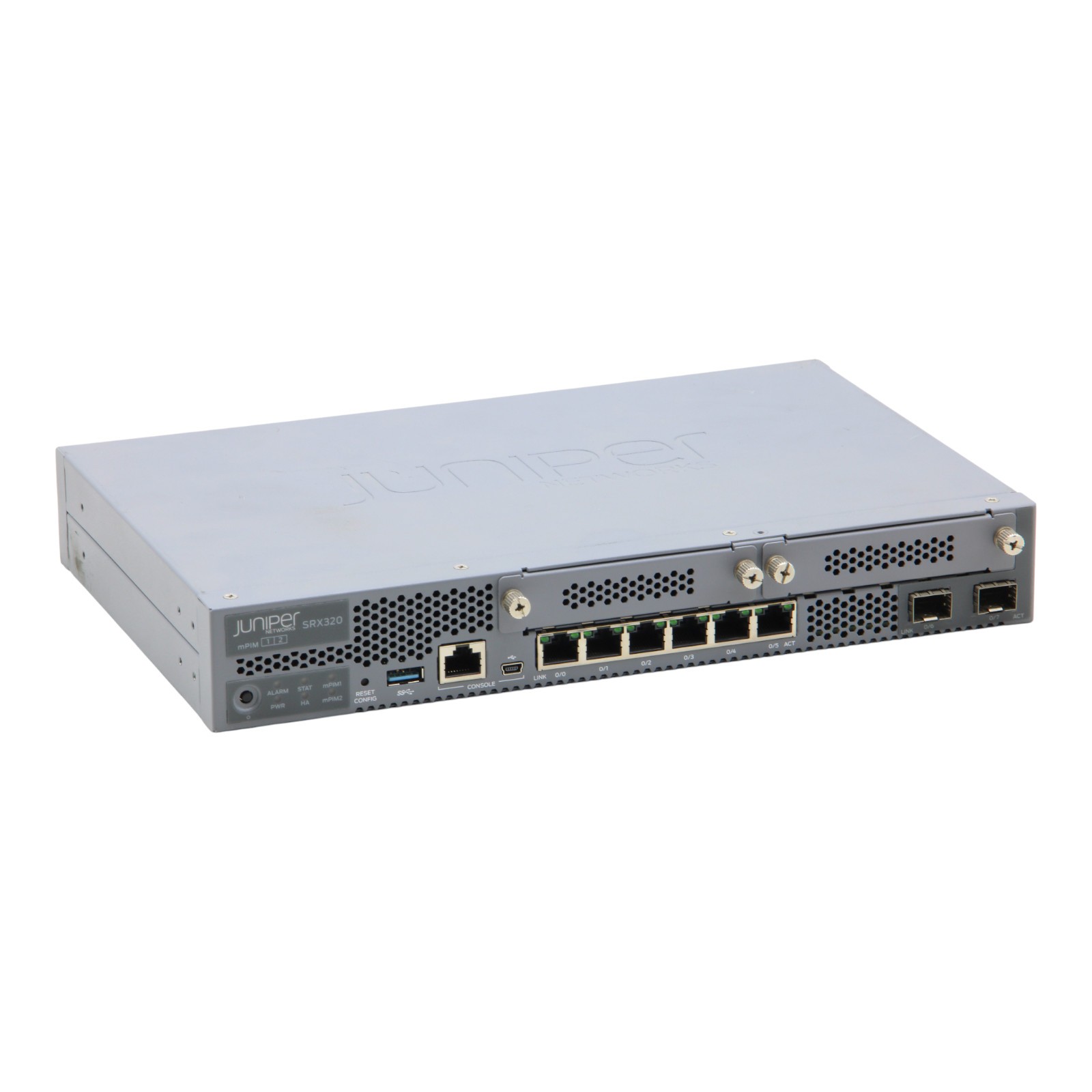 Juniper SRX320 SRX320-SYS-JB 6-Port GbE RJ-45 2x SFP Appliance without PSU