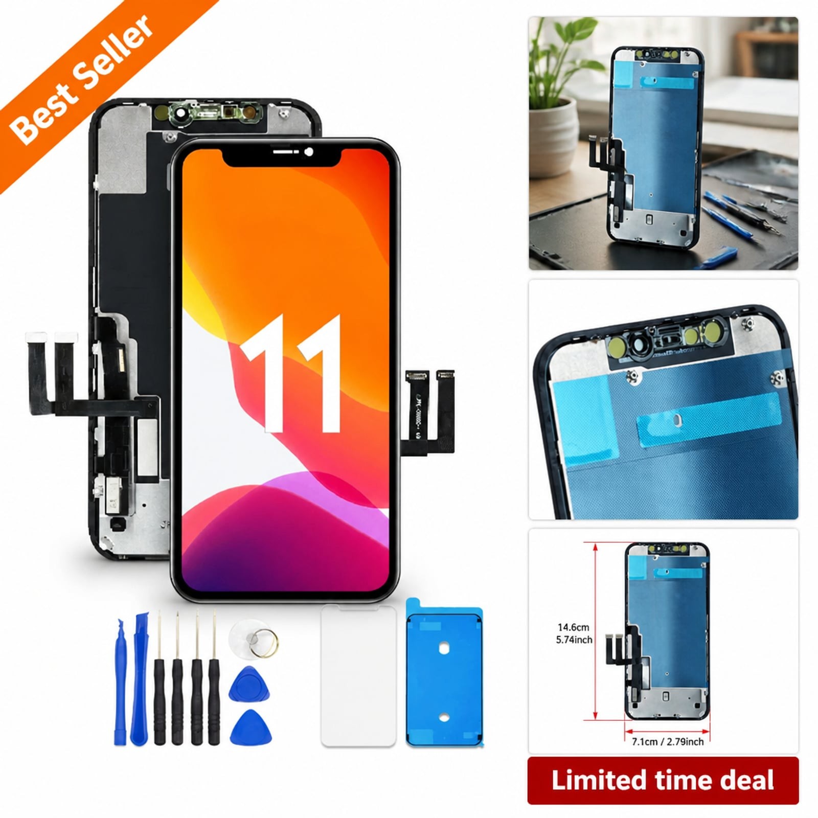 OLED Screen Replacement For Cell Phone 11 LCD Touch Digitizer Kit