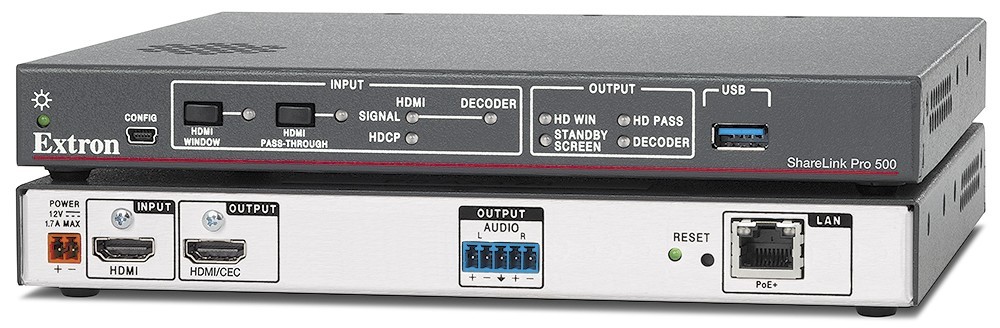 Extron Sharelink Pro 500 Wireless Display and AC Adapter - BRAND NEW IN BOX