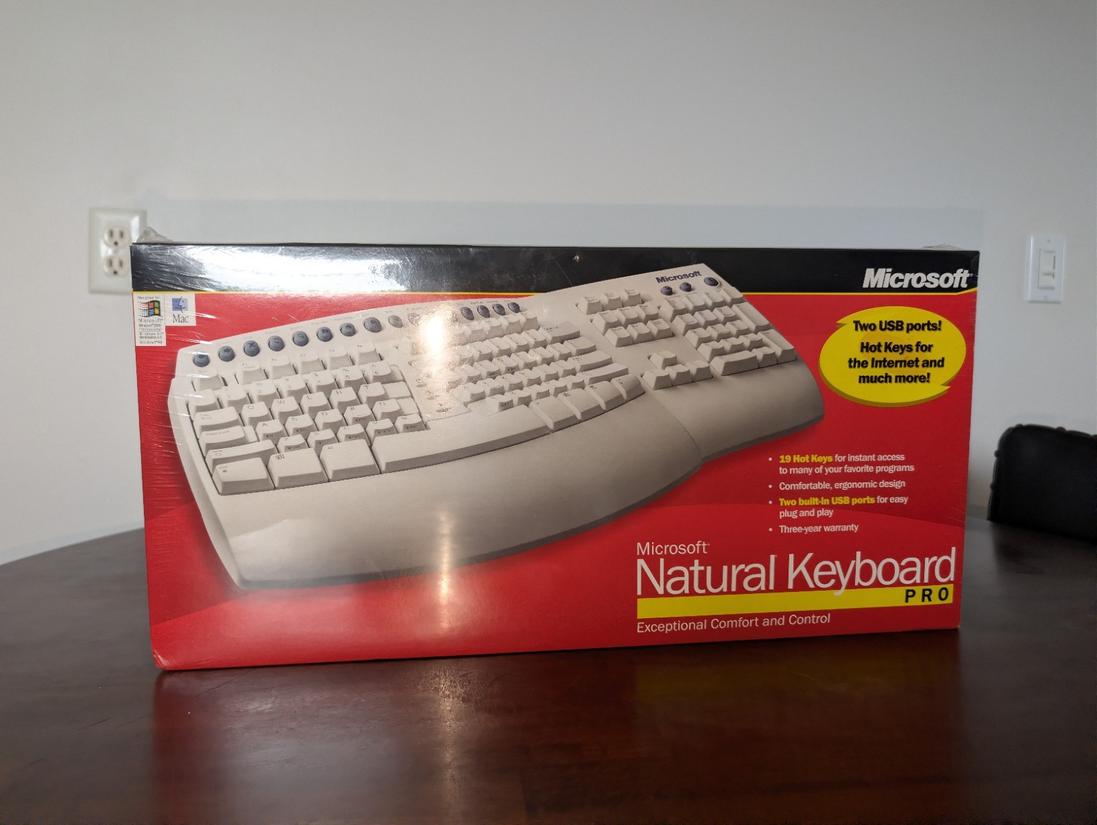 SEALED Microsoft Natural Keyboard Pro B61-00002 – Brand New