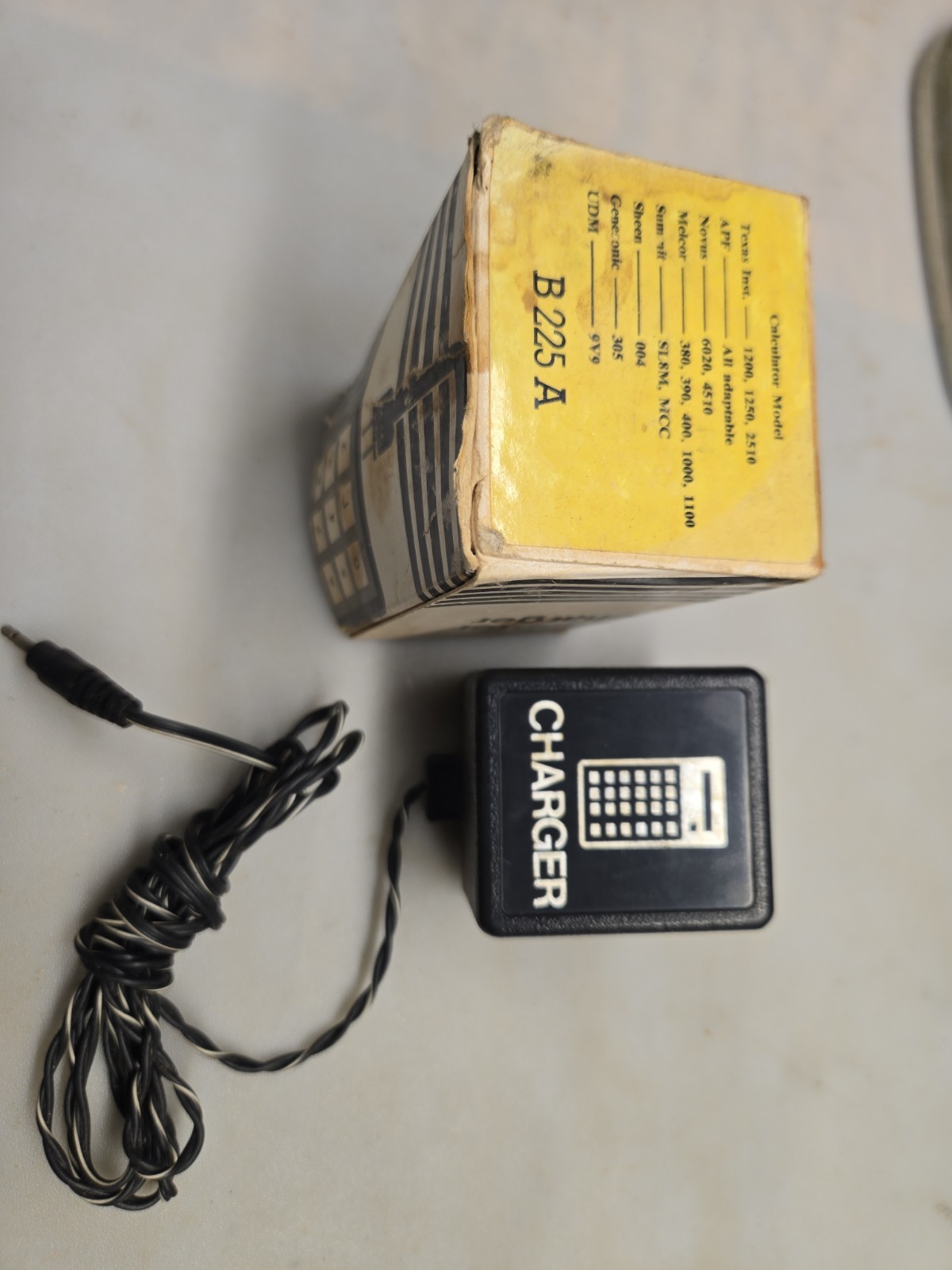 Electro Mech Adapter Calculator Charger Power Supply Cord Male TI  Atari B 225 A