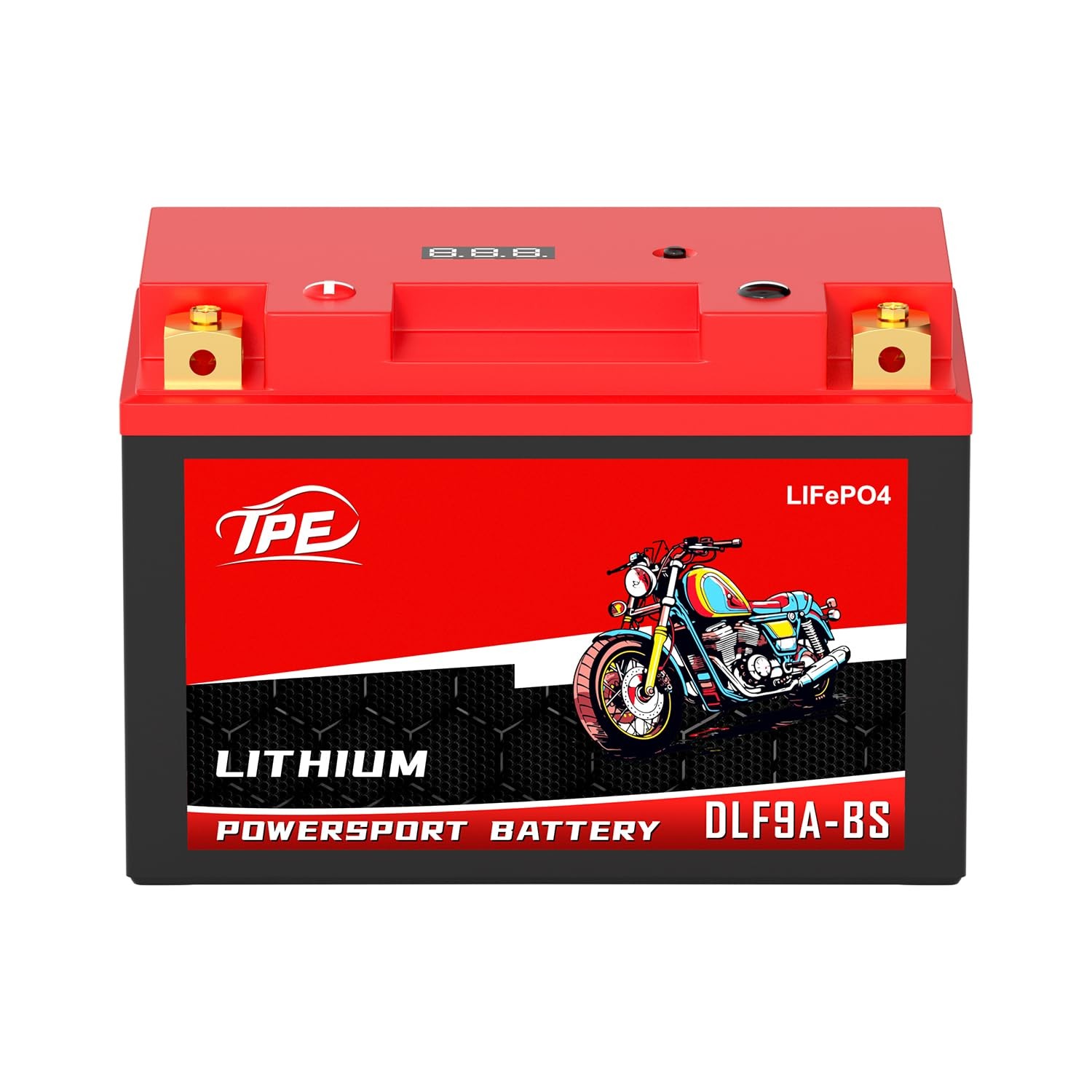 TPE Lithium Motorcycle Battery DLFP9A BS 12V 4Ah 400CCA LiFePO4 Smart BMS for