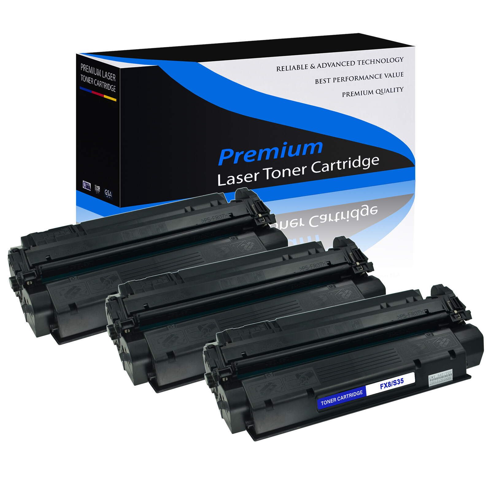 3PK for Canon S35 FX-8 Toner Cartridge ImageClass 510 D320 D323 D340 D380 D383