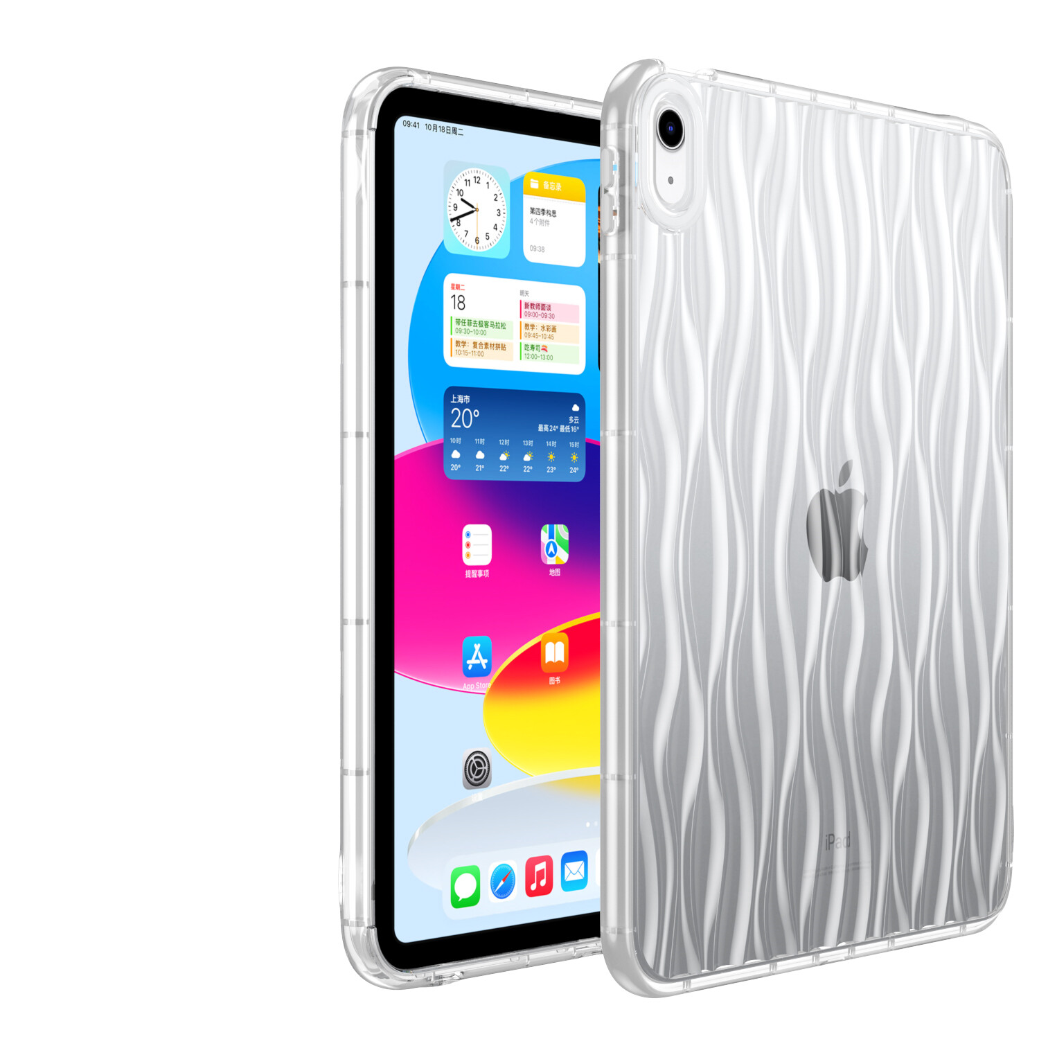 For iPad 10th/9th/8th Gen iPad Air 4 Mini Pro 11 Soft Shockproof Slim Clear Case