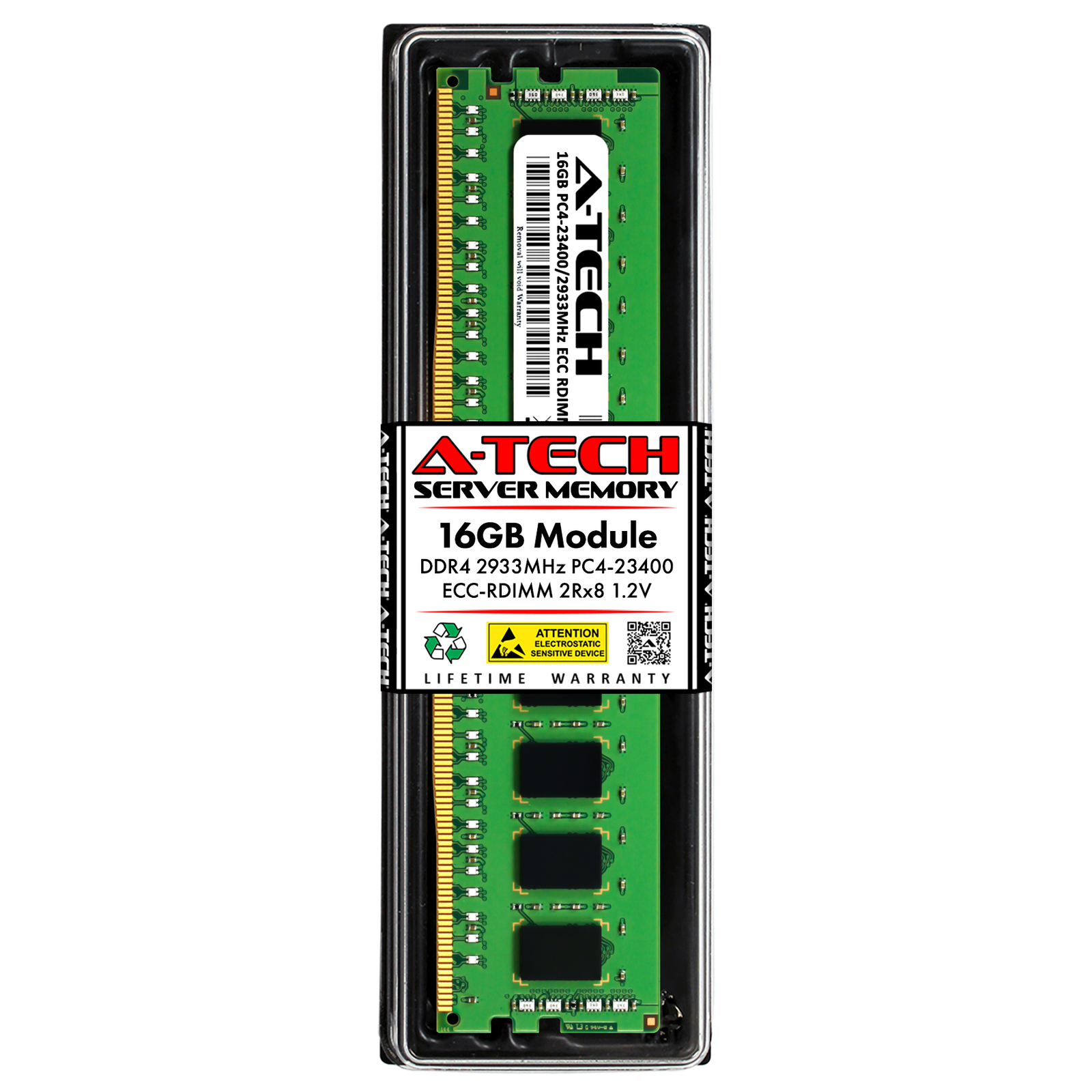 16GB DDR4 PC4-23400R ECC RDIMM (Replacement for Dell 370-AESJ) Server Memory RAM