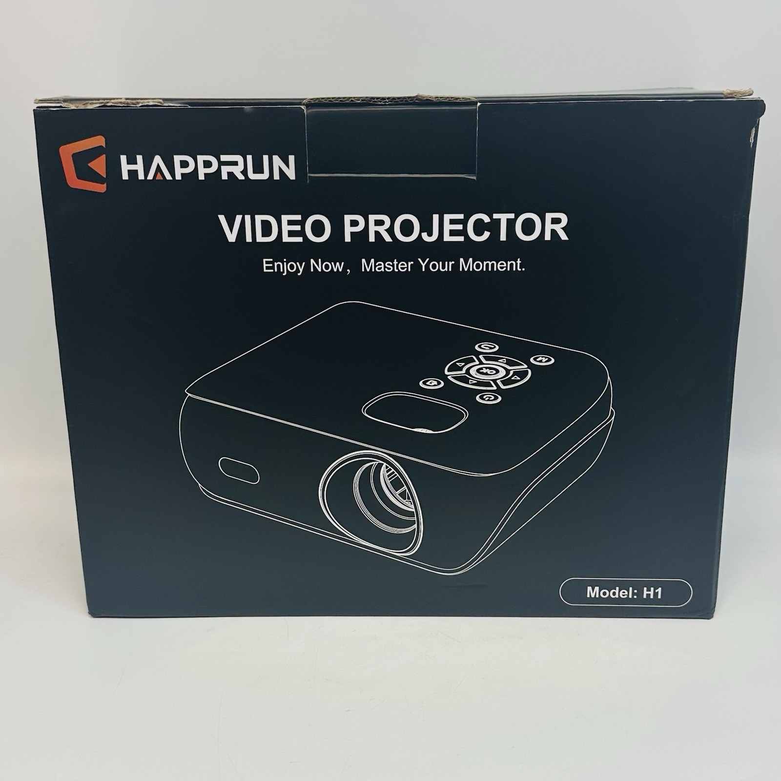 HAPPRUN Native 1080P Bluetooth Projector H1 - Standard - White *NEW IN BOX*