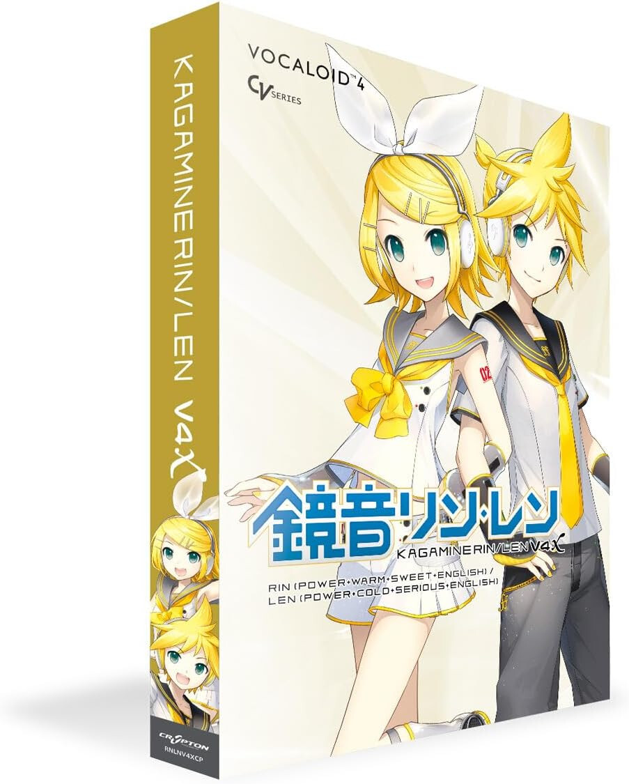 CRYPTON KAGAMINE RIN/LEN V4X  (incl. ENGLISH)  Vocaloid 4 Windows Mac NEW