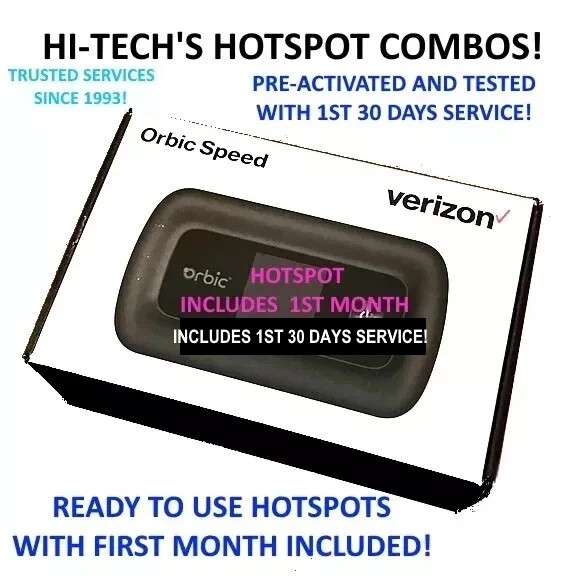 INTERNET  HOTSPOT  - GREAT FOR TRAVEL ✅ NOW 25Gb 1st  MONTH INCLUDED 