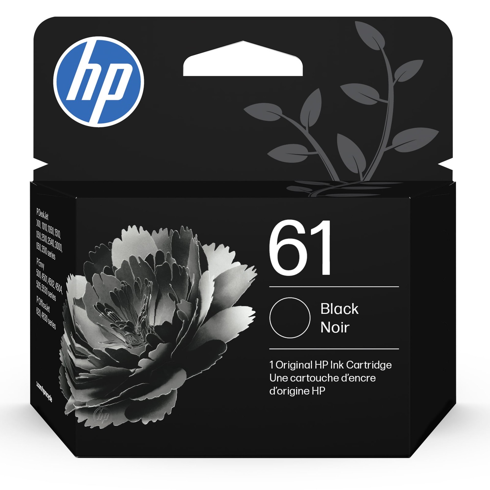 HP CH561WN#RFD 61 Black Ink Cartridge, Original Black Ink, Compatible with