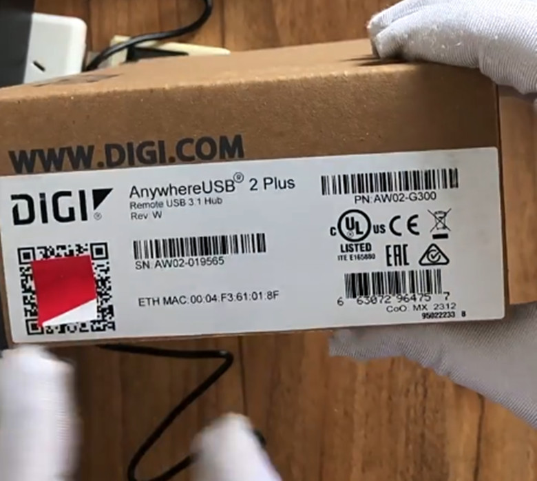 1pc NEW Digi AnywhereUSB 2 Plus AW02-G300 U Shield Virtual Machine