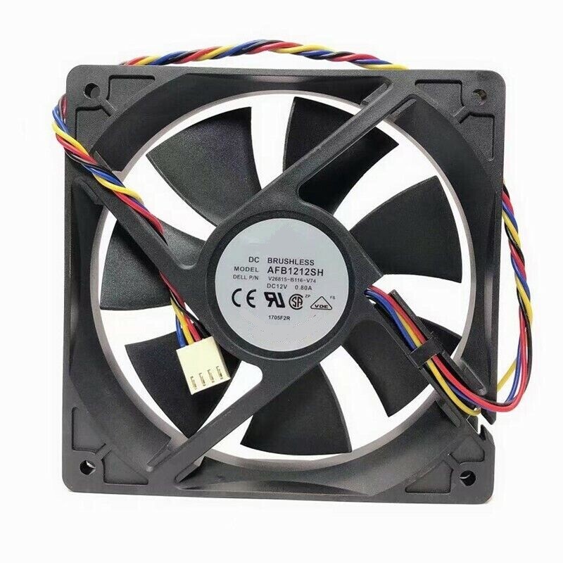 AFB1212SH For DELTA PWM Dual Ball Bearing Computer Fan 120*25mm 12V 0.8A 4-pin