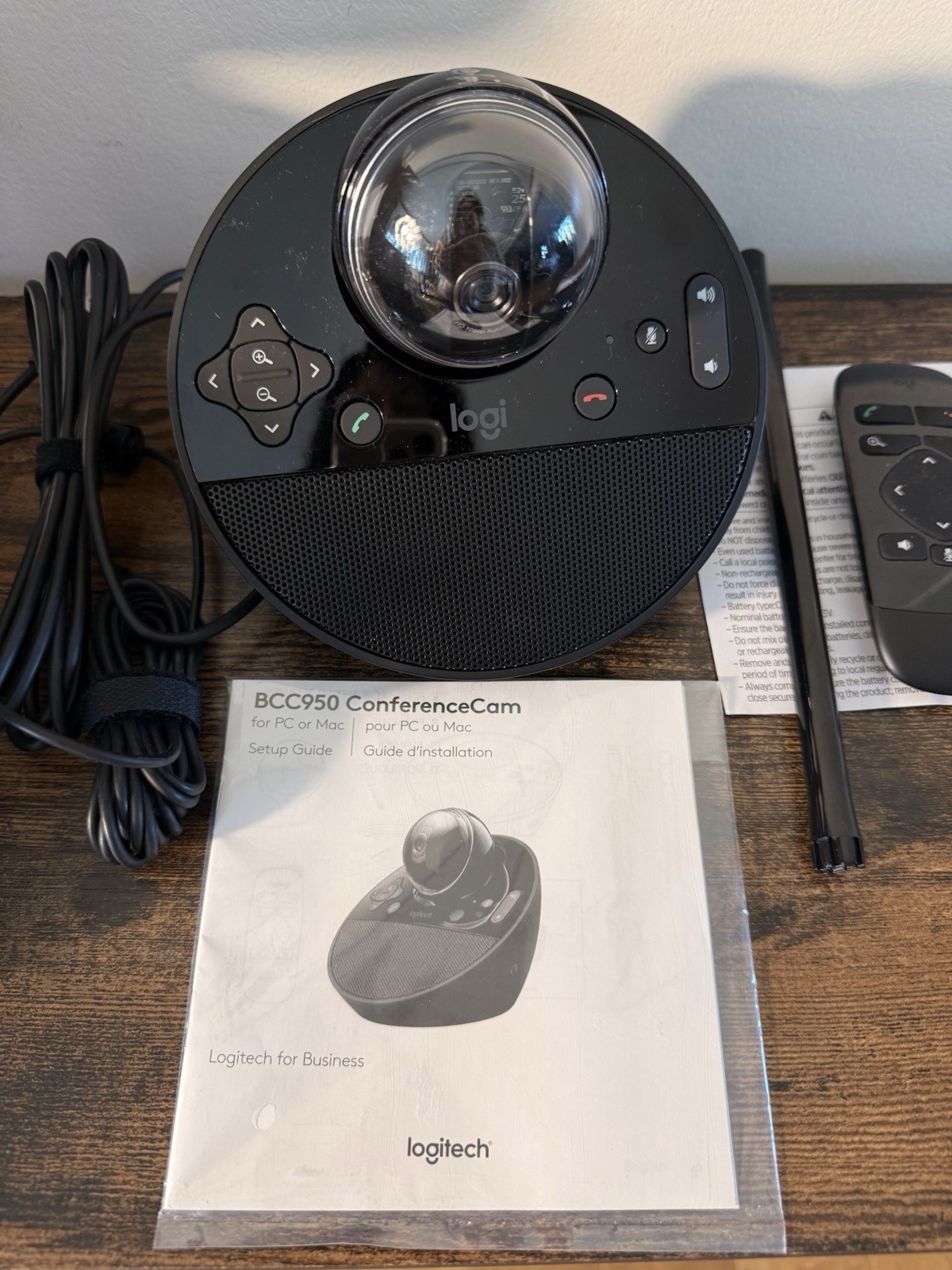 Logitech Conference Cam BCC950 Video Conference Webcam Excellent Open Box