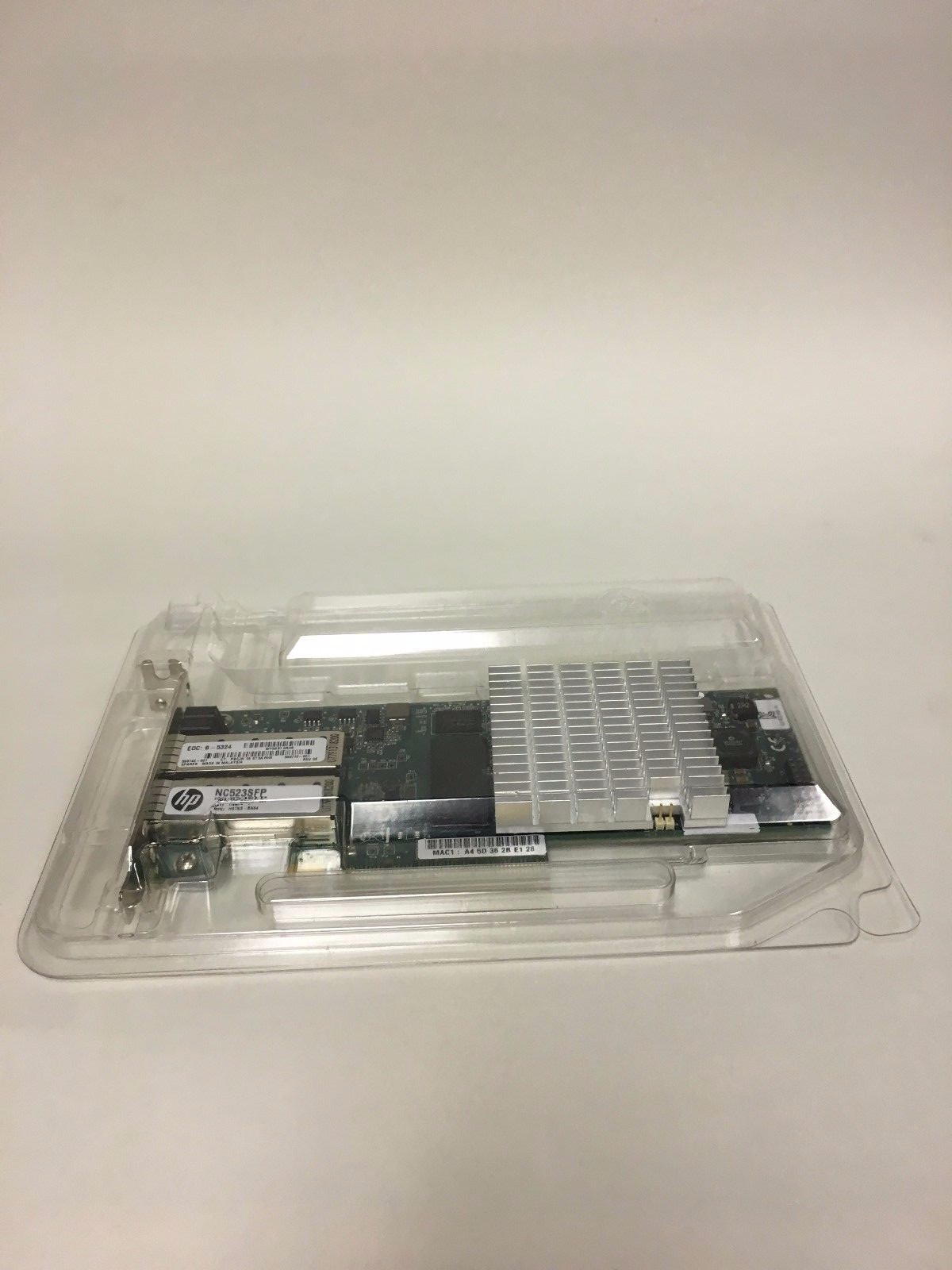 HP NC523SFP QLE3242-HP DUAL PORT 10Gb SERVER ADAPTER  593717-B21 LOW PROFILE