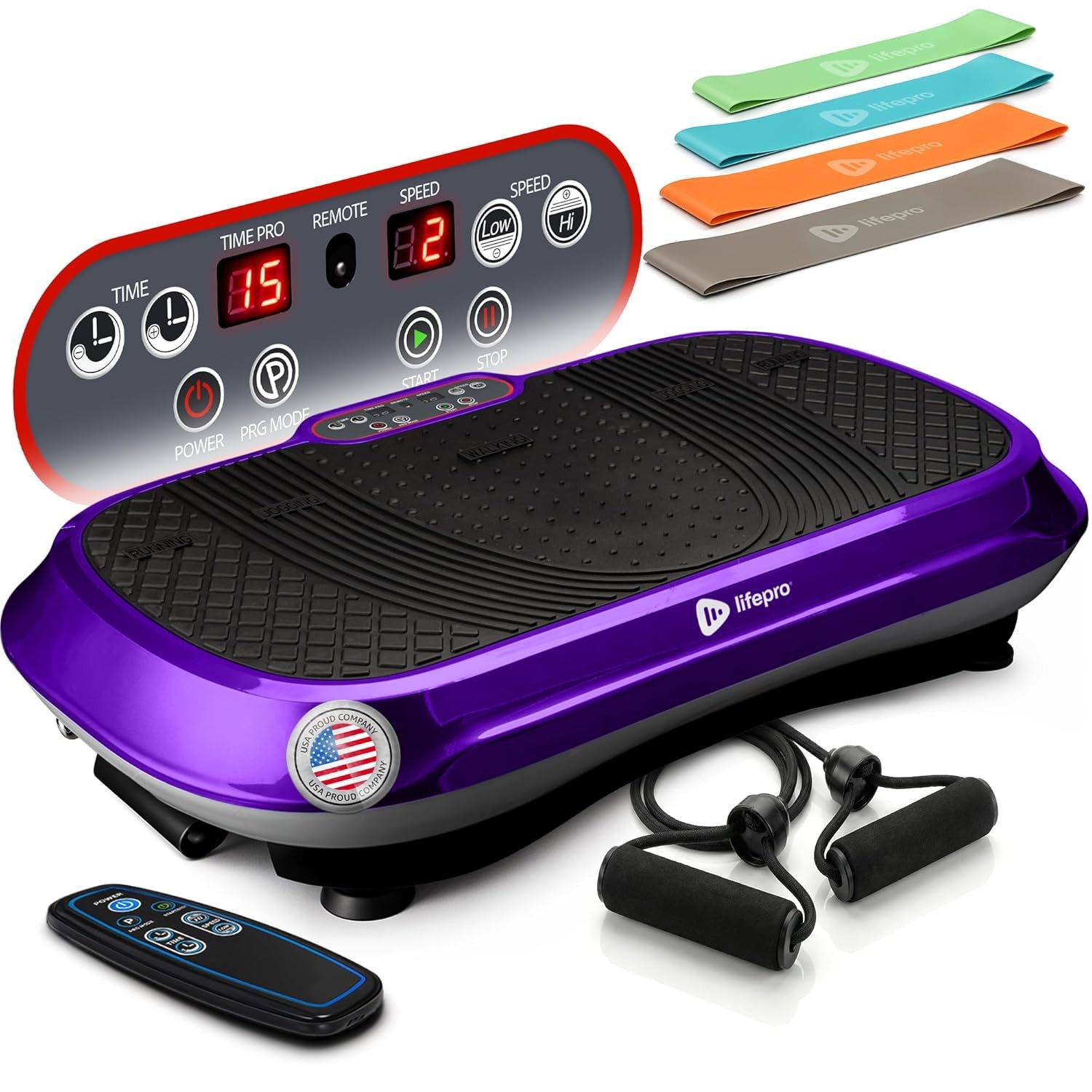 Lifepro Waver Vibration Plate Exercise Machine - Purple (OpenBox)