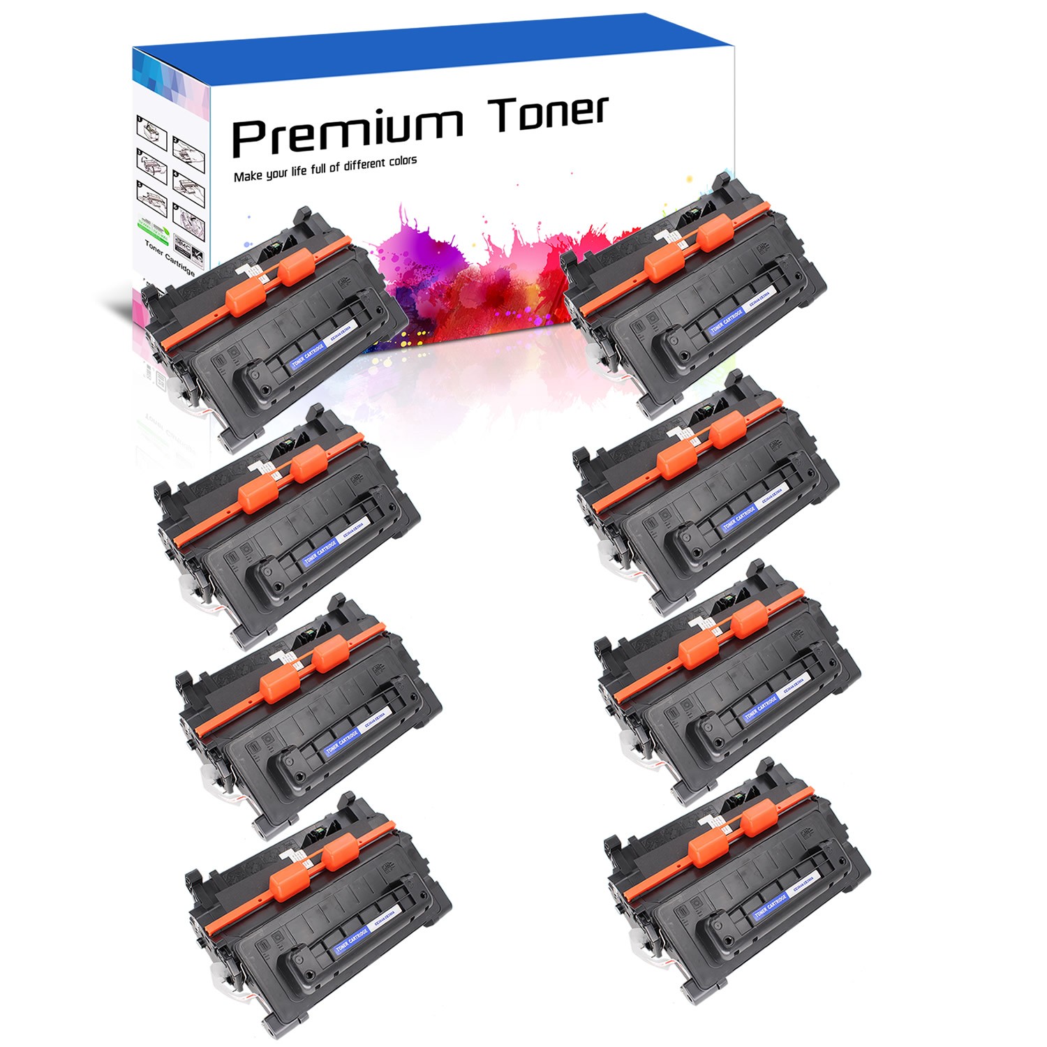 8PK CC364A 64A Toner Cartridge Compatible For HP LaserJet P4014dn P4015n P4515n