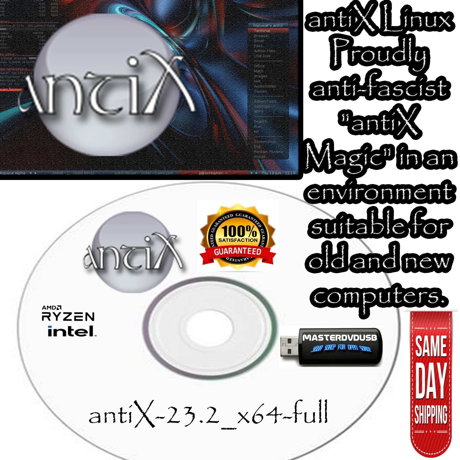 AntiX Linux Bootable DVD – Lightweight Operating System for All Computers