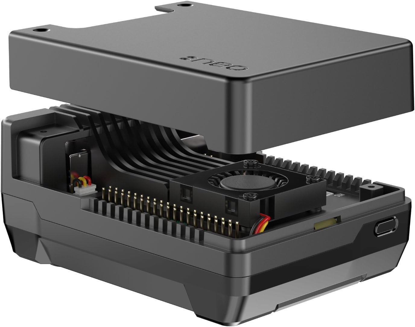 Argon NEO 5 M.2 Nvme Pcie Case for Raspberry Pi 5 – Aluminum Enclosure with Inte